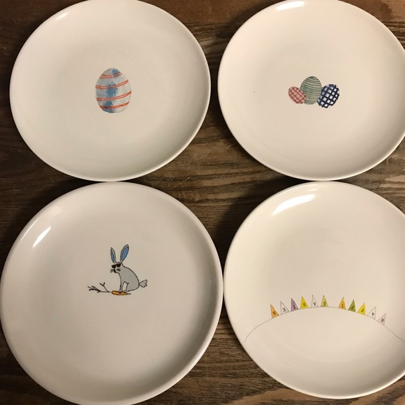 Rae Dunn Other - Set of four Rae Dunn Easter plates